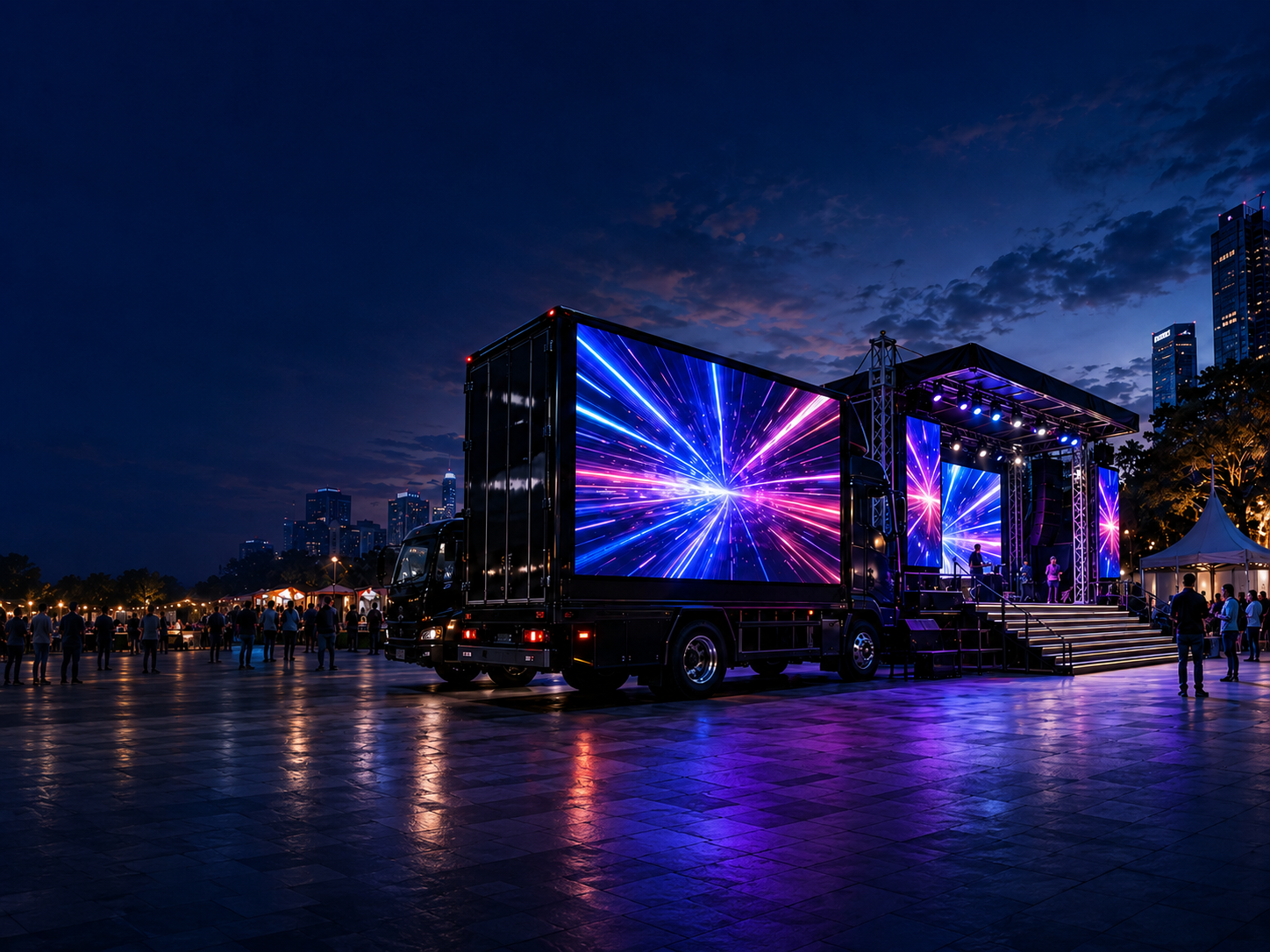 Promotional Vehicles (LED Trucks, Mobile Stages) by All In One Media and Entertainments